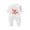 Khaki, variant on Zwiiyzr 2025 Newborn Baby Clothes Kids Girls Boys Long Sleeve Valentine's Day Heart Print T-Shirt Romper Newborn First Outfit One Piece Clothes White