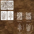 thumbnail image 2 of 4 Pcs Bark Camouflage Stencil 11.7x8.3 inch Camouflage Grass Bark Pattern Stencils Plastic Wall Camo Stencil Kit Reusable Art and Craft, 2 of 7