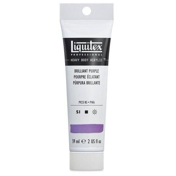 Liquitex Heavy Body Artist Acrylics - Brilliant Purple, 2 oz Tube