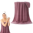 thumbnail image 5 of Coral Fleece Bath Sheet Cozival Oversized Coral Fleece Bath Sheet - Extra Large 70X140Cm Plush Towel for Adults, Ultra Soft and Highly Absorbent, Thick and Cozy for Bathroom, Shower, and Spa Use, B, 5 of 7