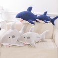 thumbnail image 2 of POINTERTECK 40/50cm Mignon Requin Simulé Jouet en Peluche Doux Coussin (Bleu), 2 of 7