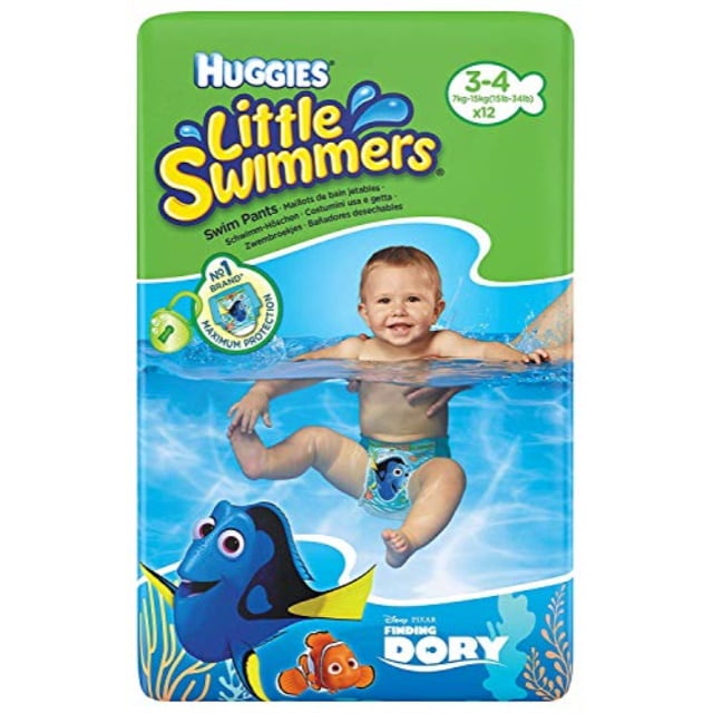 huggies little swimmers swim pants size 34 (715kg) 12 pairs