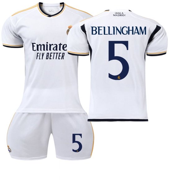 2025 Men's Boy's Soccer Uniform Player Name MBAPPE 9# BELLINGHAM 5# KROOS 8# Football Jersey