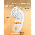 thumbnail image 4 of Homtronics Electric Fabric Shaver Lint Remover, 1200mAh Rechargeable Lint Sweater Shaver with 6 Leaf Blades, 3 Speeds, LED Display, Safety Lock for Clothing Furniture Pilling, White, 4 of 8