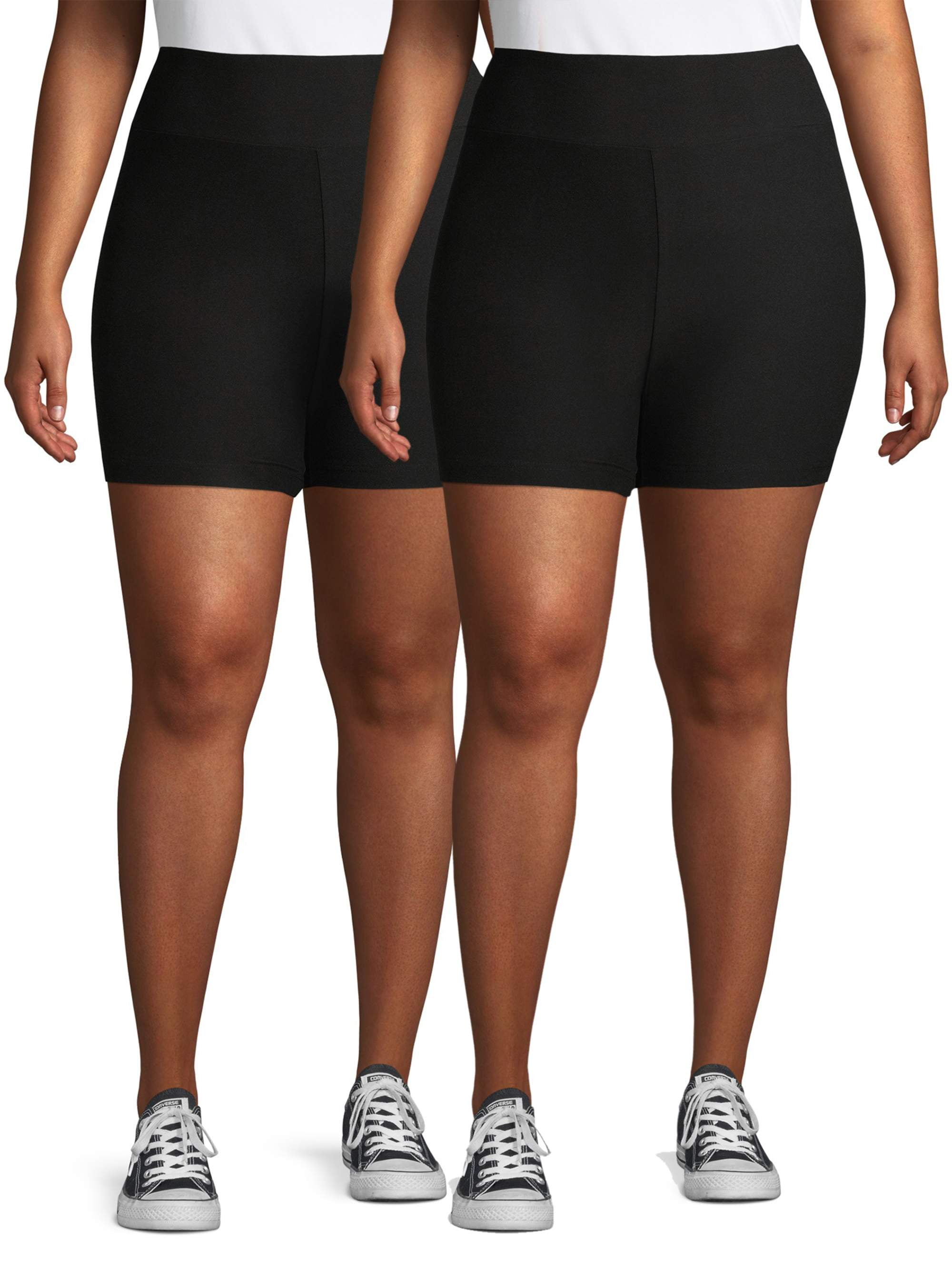 walmart plus size bike shorts