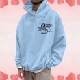 thumbnail image 1 of WILLBEST Sudaderas Deportivas para Hombre, Sudadera con Capucha De Manga Larga, Informal, Relajada y Cómoda con Estampado De Letras A La Moda para Hombre Grande, 1 of 4