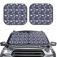thumbnail image 6 of Lsque Bamboo Panda 2 PCS Windshield Sun Shade | CarFoldable Window Covers | Car Accessories Reflect UV for Universal Cars SUV Truck | Medium, 6 of 7