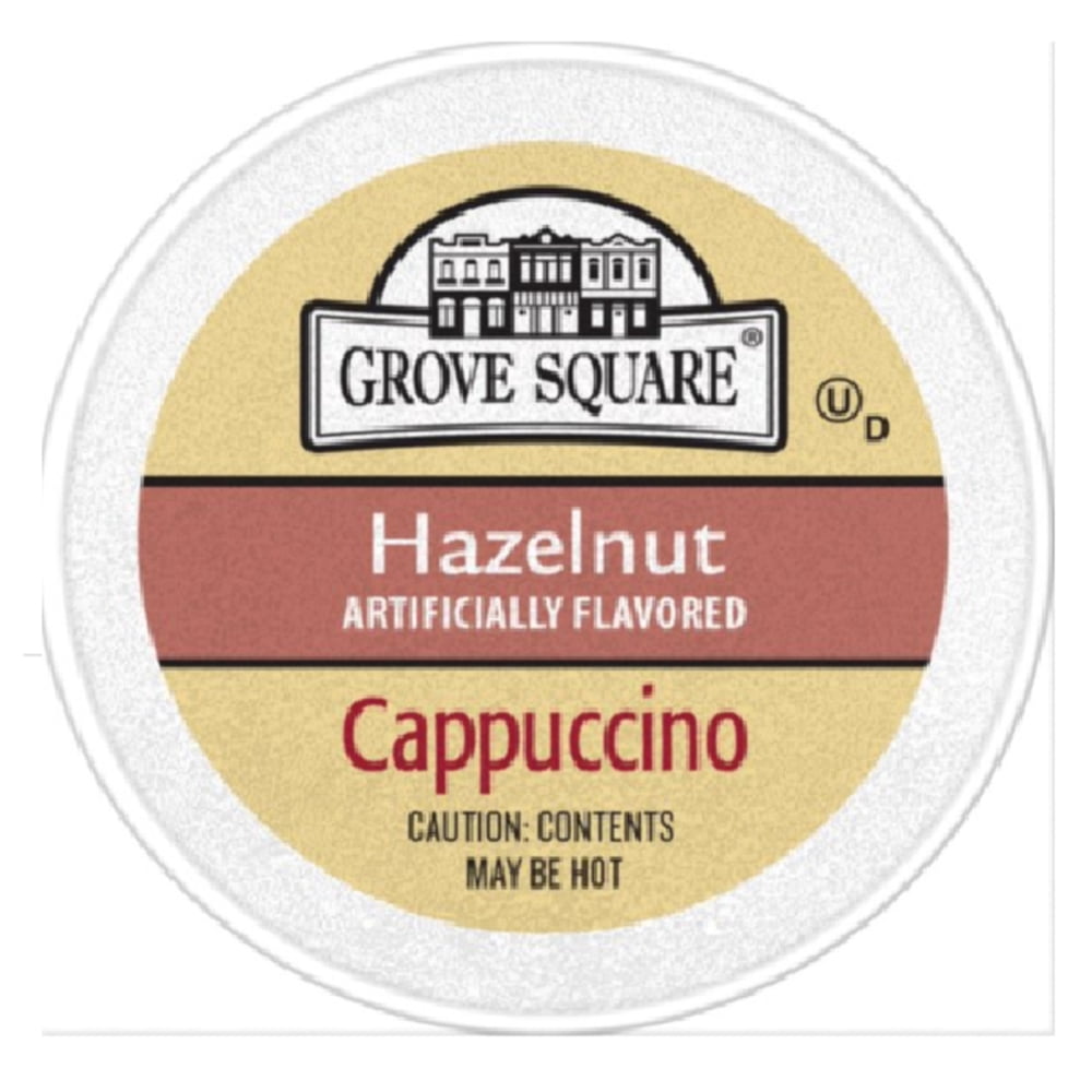 96 Count, Grove Square French Vanilla, Hot Chocolate, Halzelnut and Caramel Capuccino Coffee Pods, Keurig K-Cup Brewers
