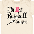 thumbnail image 4 of Inktastic My 1st Baseball Season Girls Baby Bodysuit, 4 of 5