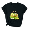 thumbnail image 2 of Pntutb Hauts Grande Taille Liquidation Pâques T-Shirt Décontracté Imprimé Manches Courtes Femme Haut Manches Courtes Col Rond Hauts/chemises Rollbacks, 2 of 3
