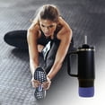 thumbnail image 4 of Unique Bargains 1 Pc Durable Solid Color Water Bottle Boot Blue Silicone, 4 of 5