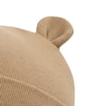 thumbnail image 4 of Lispipm 2pcs Baby Beenie and Glove Set Winter Soft Stretchy Cotton Hats and Mittens Outfit for Newborn Girls Boys Brown 0-6 Months, 4 of 6