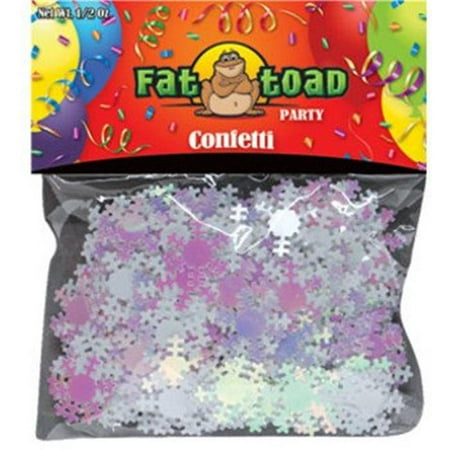 DDI 2277131 Fat Toad Iridescent Snowflakes Confetti Case of 12