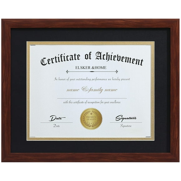 Marco certificado ELSKER&HOME Classic Coffee 21x29,7 cm