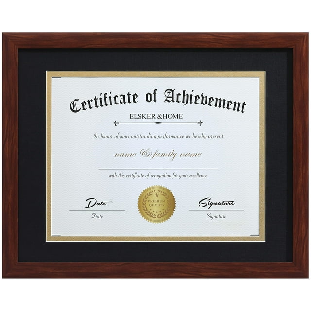 Marco certificado ELSKER&HOME Classic Coffee 21x29,7 cm