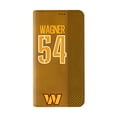 thumbnail image 2 of Keyscaper Bobby Wagner Brown Washington Commanders Folio iPhone Case, 2 of 7