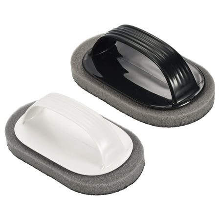 

Uxcell 14cm Kitchen Cleaning Scouring Pad Brush with Handle Multicolor 2 Pack