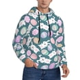 thumbnail image 2 of Sikiie Cute Rabbit Easter Men's Hoodie, Essentials Hoodie, Sweatshirt, Pullover Hooded Sweatshirt for Men-Small, 2 of 7