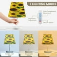 thumbnail image 3 of Ryvnso LED Bedside Table Lamp Sunflower Pattern Bedroom Desk Lamps Nightstand Lampshade M, 3 of 7