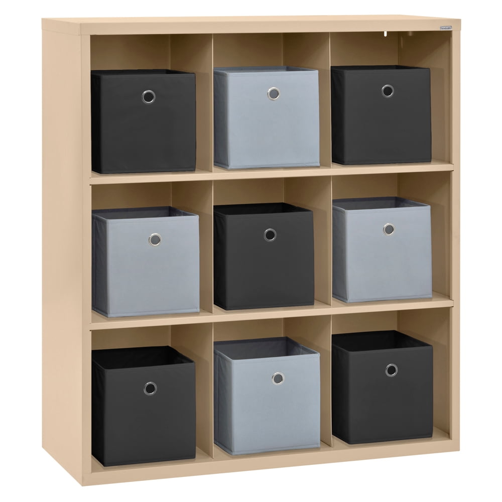 Cubby 46 in. x 52 in. Tropic Sand 9-Cube Organizer