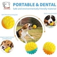 thumbnail image 4 of PEACNNG 2-Pack Mini Squeaky Balls for Dogs,2.5 inch Spikey Dog Balls, Cleans Teeth for Healthier Gums, Small TPR Puppy Dog Ball Toys, 4 of 5