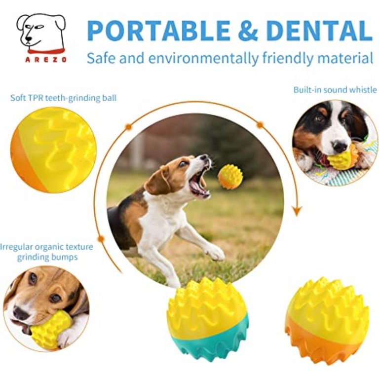 Dog Chew Toy Portable Treat Dispensing Dog Puzzles Balls Interactive Dog  Toy Yellow 