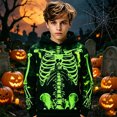 thumbnail image 2 of HNMKIU Boys Halloween Skeleton Top Soft Comfortable Kids T-Shirt With Graphic for Toddlers Children, 2 of 5