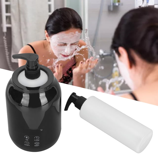 Calentador De Aceite De Una Sola Botella, Temperatura Ajuste De Pantalla LED LED Bomba De Sincronización Portátil Masaje Aceite Calentador De Botellas Para Masajistas Para
