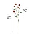 thumbnail image 3 of Artificial Allium Ball Flowers Bouquet Faux Floral Arrangement Tall Pom Pom Fake Greenery Stems for Home Tabletop Vase Decor, 3 of 7