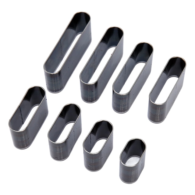 Leather Cutter Hollow Punch Die, Wear Resistance 8Pcs Multi Purpose Leather Shape Punch Cutter For Belt