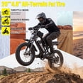 thumbnail image 5 of ZorixBike Electric Bike for Adults,750W Brushless Motor 28MPH, 20" Fat Tire Ebike, 48V 15.6Ah Battery Mountain E-Bike, UP to 70 Miles Range(PAS), 5 of 9