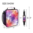 thumbnail image 5 of ALAZA Purple Marble Lunch Box Insulated Lunch Bag Reusable Thermal Cooler Tote School Picnic, 5 of 6