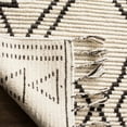 thumbnail image 4 of SAFAVIEH Kenya April Braided Geometric Fringe Area Rug, Ivory/Black, 6' x 9', 4 of 6