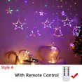 thumbnail image 3 of Guirnalda de luces LED navideñas con forma de estrella para exteriores, para árbol de Navidad, bodas, fiestas, Año Nuevo, decoración navideña, 3 of 5