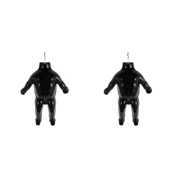 OUNONA 2pcs Kid Mannequin Full Body Adjustable Faceless Mannequin Torsos Child Dress Form Realistic Adjustable Detachable Manikin body Display with Metal Base for Children