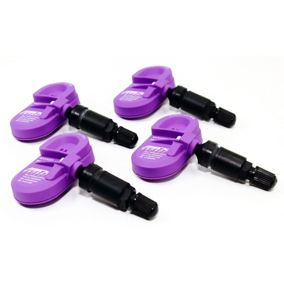 Set of 4 MAX MXSA001 TPMS 315mhz Tire Pressure Sensors for Toyota Replaces 4260733021 4260706011 4260733011 426070C020 426070C010 42607AD020 4260704010 w/Matte Black Aluminum Valve Stems