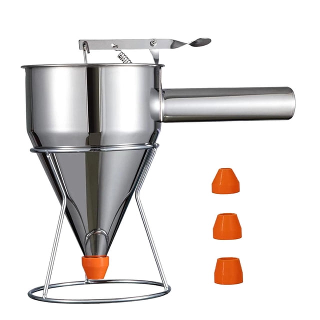 GROWTH TANK Batter Dispenser Funnel Confectionery Funnel for Balls Muffin Waffle 1200ML