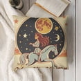 thumbnail image 3 of YINGXI Retro Western Space Throw Pillow Cover,Teen Teenage Women ,Western Decorative Linen for Room College Dorm 18x18in, 3 of 5