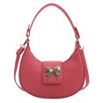 thumbnail image 1 of Niche Design Butterfly Underarm Bag PU Leather Half Moon Bag para mujeres y niñas, 1 of 8