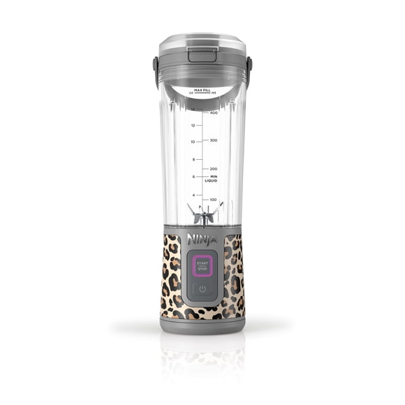 Licuadora Portátil Ninja Blast de 18 oz Cheeta animal Print Recargable Reacondicionado
