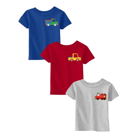 Awkward Styles 24 Month Baby Boy Outfits 24 Months Baby Clothes 24M T shirt 2 Year Old Boy Shirt Baby Boy T shirt Truck Firefighter Car Pack of 3