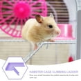 thumbnail image 4 of 1pc L-shaped Wooden Hamster Cage Climbing Ladder Hamster Playing Stand Platform, 4 of 8