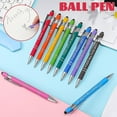 thumbnail image 2 of 10pcs Funny Pen Set Colorful Plastic Case Ballpoint Pen Set Satirical Inspirational Text Student, 2 of 5