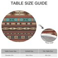 thumbnail image 6 of Colorful Bohemian Floral Table Cover with Elastic Border - Vibrant Round Tablecloth for Dining Patio - Fits 52-56 Inch, 6 of 7