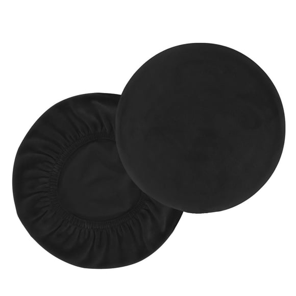 Fundas para taburete Inteprter 2 piezas Suministros para Bar a prueba de polvo Negro