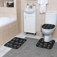 thumbnail image 6 of Halloween Series Jack O' Lanterns Bathroom Accessory Curtain Sets Bath Curtain Anti-Slip Mats and Toilet Pad 66x72in, 6 of 8