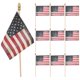 thumbnail image 2 of Handheld American Flag 10Pcs Easy Handheld Polyester Stick National Flag Decoration, 2 of 5
