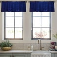 thumbnail image 3 of LALILO Kitchen Curtain Valance Night Sky With Stars Rod Pocket Window Curtain 52"x 18" Set of 2, 3 of 7