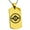 Gold, variant on Stainless Steel Goto Samurai Crest Engraved Dog Tag Pendant Necklace