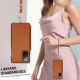 thumbnail image 4 of for Samsung Galaxy S20 FE Crossbody Wallet Phone Case with Card Holder&Zipper, Back Flip Folio PU Leather Kickstand Card Slots Case for Women Girls, Double Magnetic Clasp Shockproof Cover,Brown, 4 of 8